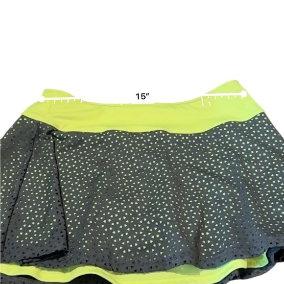 Slazenger Neon Yellow Gray Golf Set‎ Women’s Size Medium Sleeveless Polo Skort - Picture 7 of 14
